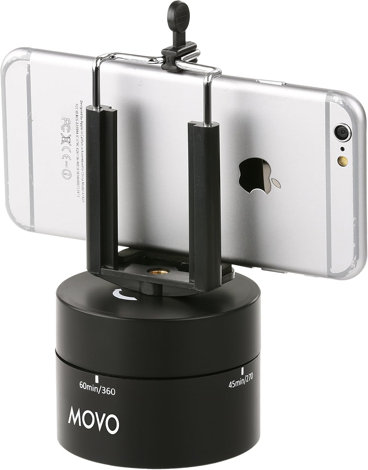 Movo MTP1000 360-Degree / 60-Minute Panoramic Time Lapse Tripod Head for DSLR's, GoPro's, and Smartphones, Black : Camera & Photo