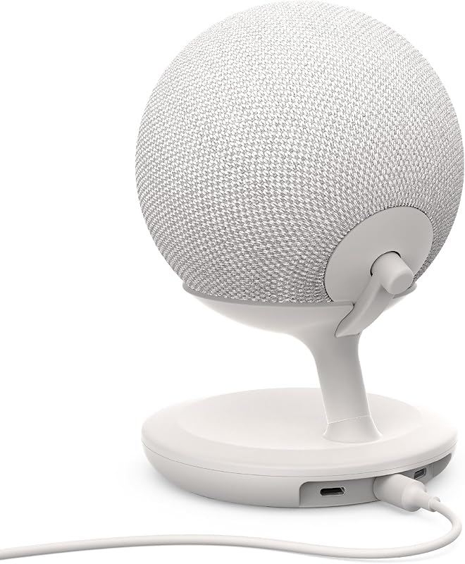 Nuovo supporto da tavolo per Echo Dot Max con porte di ricarica USB-C, Made for Amazon