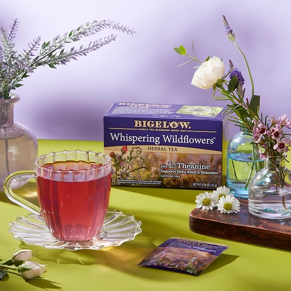 BIGELOW WHISPERING WILDFLOWER HERBAL TEA, 18 CT