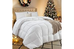 Utopia Bedding Comforter Duvet Insert, Quilted Comforter with Corner Tabs, Box Stitched Down Alternative Comforters Queen Siz