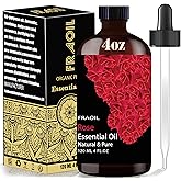 Rose Essential Oil, Rose Oil 4 Fl Oz 120ML for Diffuser Humidifier Yoga Cleaning DIY Candle Soap Making Perfume Gift for Wome