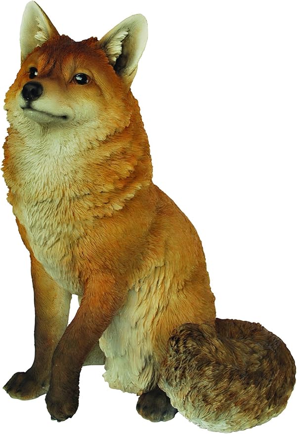 Vivid Arts XRLSFOXA Large Sitting Fox Resin Ornament Amazon.co.uk