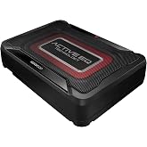 Kenwood KSC-PSW7EQ Active Compact Subwoofer with Active EQ (160 Watt Output Power, Class-D Amplifier, Aluminium Housing, Cable Remote Control)