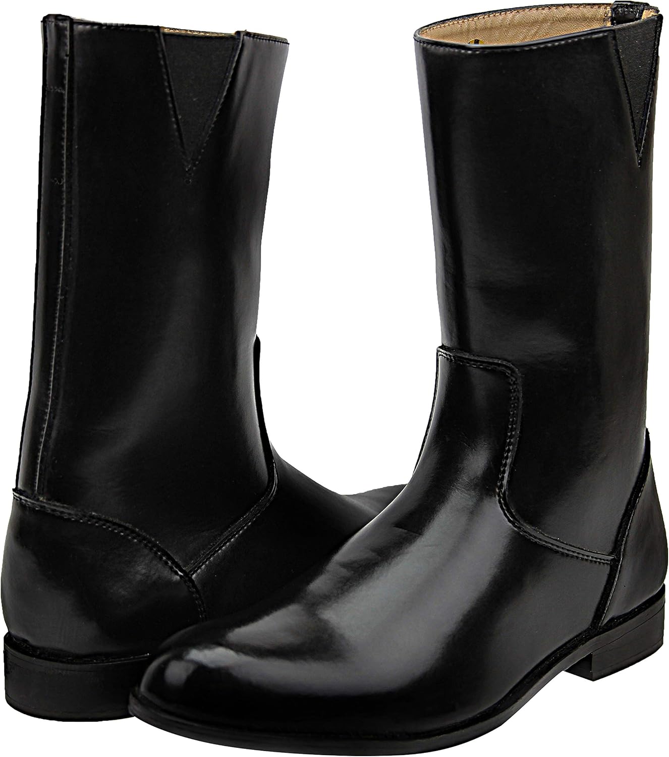 ladies mid calf black boots