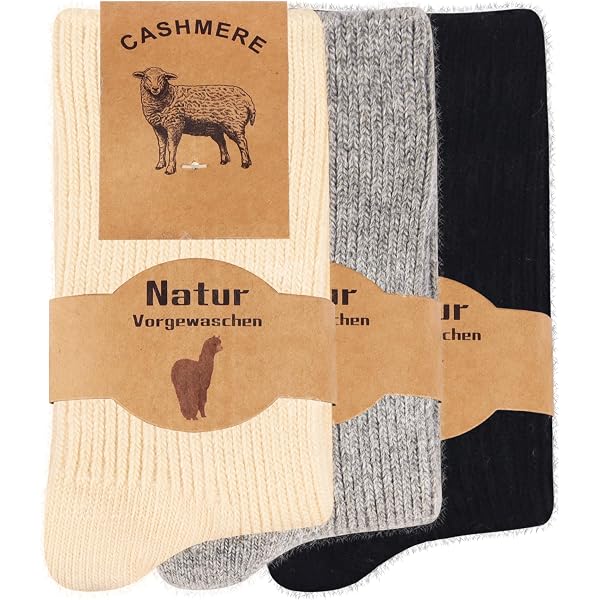 IMongol Calze Uomo In Puro Cashmere 100% - 1 Paio, Morbide E Calde, Cucitura A Mano Su Punta E Tallone