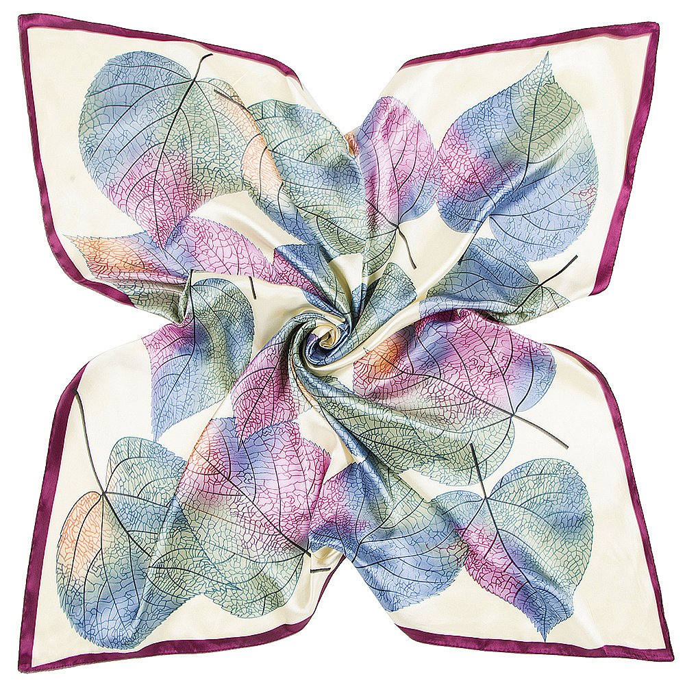 YOUR SMILE Polyester Scarf Women's Fashion Pattern Large Square Satin Headscarf 35''x35'' YOUR SMILE Polyester Scarf Women's Fashion Pattern Large Square Satin Headscarf 35''x35''