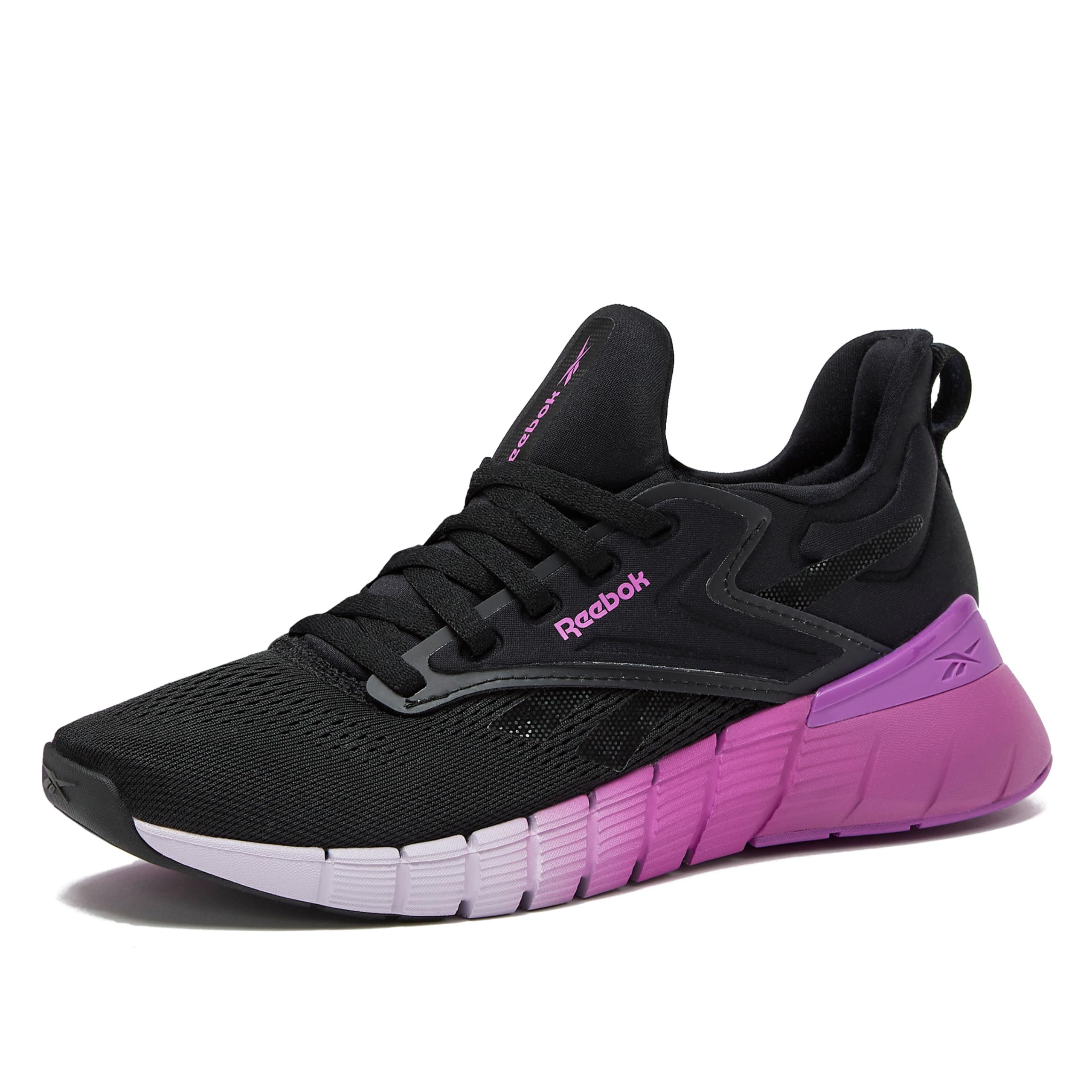 Photo 1 of Reebok Nano Gym Womens Sneakers, Workout and Walking Shoes for Women, Black/Purple Rave/Digital Gleam, 10
