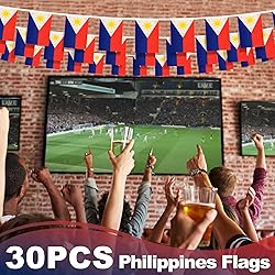 Philippines String Flag Pennant Banner, Small Mini