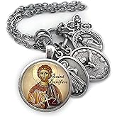 St. Boniface Necklace, Keychain or Clip, Patron Saint Catholic Jewelry, Confirmation Gift