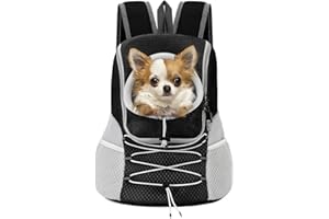 Pawaboo Pet Dog Carrier Backpack, Puppy Dog Travel Front Carrier for Small Medium Dogs Cats, Adjustable Breathable Dog Carryi