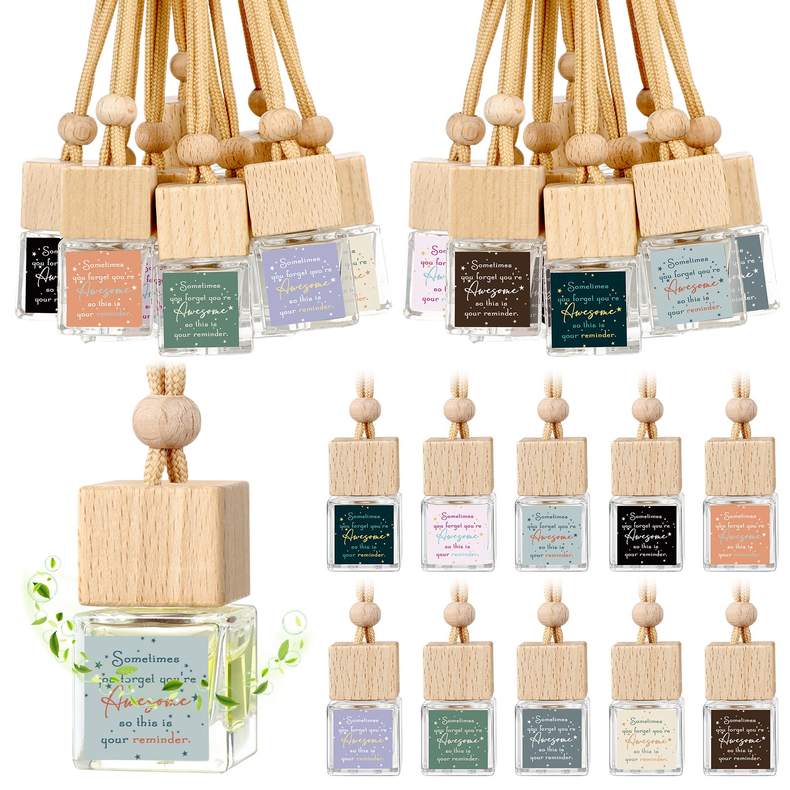 Photo 1 of Funnymoom 50 Pcs Appreciation Gift Bulk for Staff Inspirational Empty Hanging Car Air Freshener Diffuser, Sometimes You Forget Your Awesome Thank You Gifts for Employee Nurse Staff Teachers