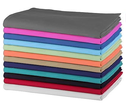 SweetNeedle - Packung mit 12 - 100% Baumwolle Übergroße Servietten 50 cm x 50 cm (20 Zoll x 20 Zoll), Mehrfachfarben - Schwer