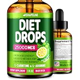 Diet Drops, Weight Loss Drops, Appetite Suppressant, Green Tea Fat Burner | Metabolism Booster for Women &amp; Men with Garcinia Cambogia, L-Arginine, L-Carnitine, Green Coffee, 1 Fl Oz, 30 Servings