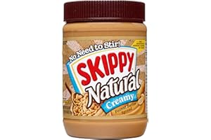 SKIPPY Natural Peanut Butter Creamy Spread, 26.5 oz Jar