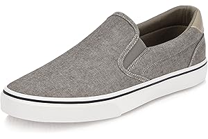 TOBER Men's Black Classic Low Top Shoes Canvas Fashion Sneaker with Soft Insole Causal Dress Shoes for Men Comfortable Walking Shoes