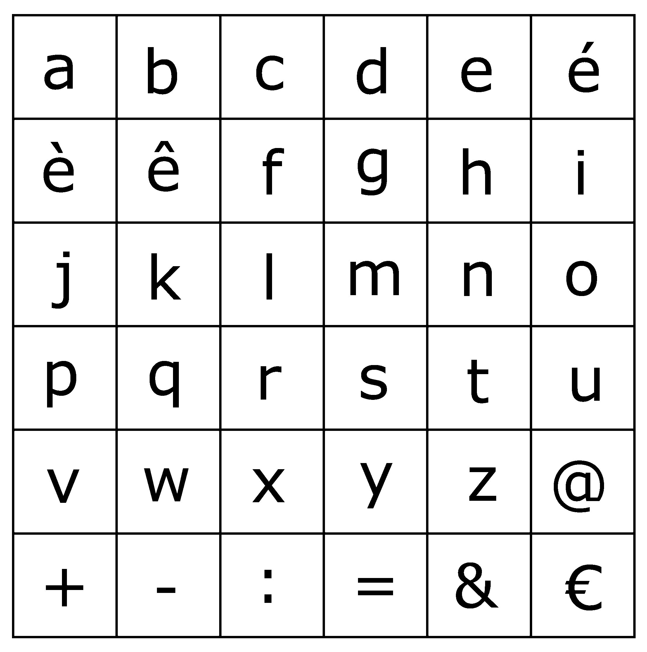 Artemio Stamps Set Alphabet Lower Case, Beige