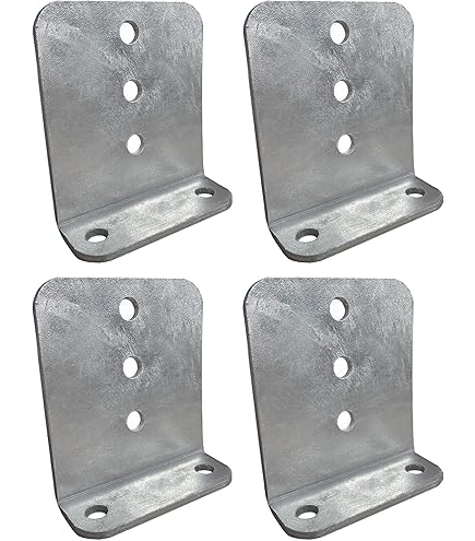 Kit De 4 Supports De Couchette Pivotants Galvanisés - Pour Remorque De Bateau, Réglables, 20.3 Cm
