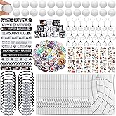 Kolewo4ever 295 Pieces Volleyball Party Favors Supplies Set Bulk Volleyball Goodie Bag Fillers for Sport Party Gifts Bags (Volleyball)