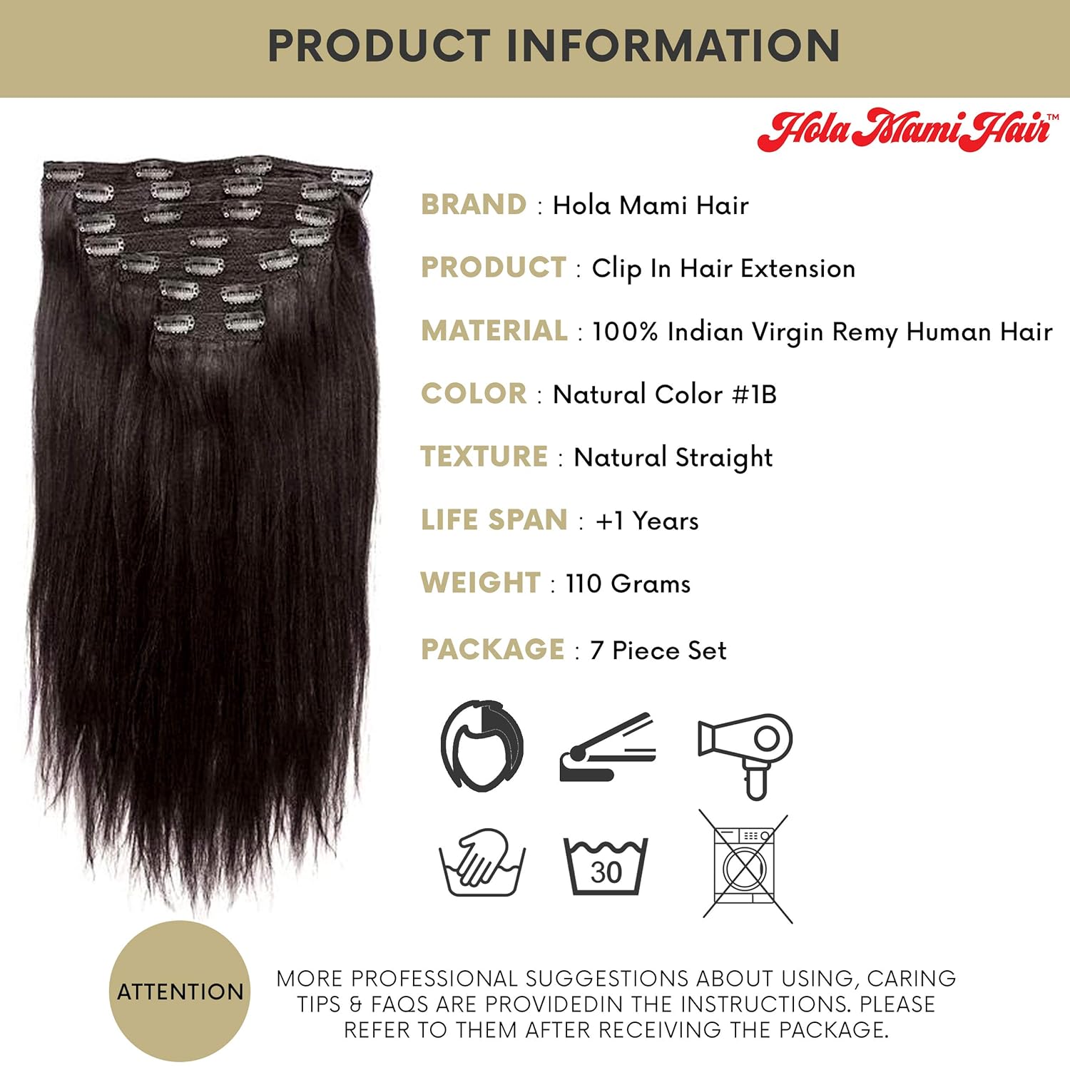 Amazon Com Hola Mami Hair 100 Percent Luxury Raw Indian Remy