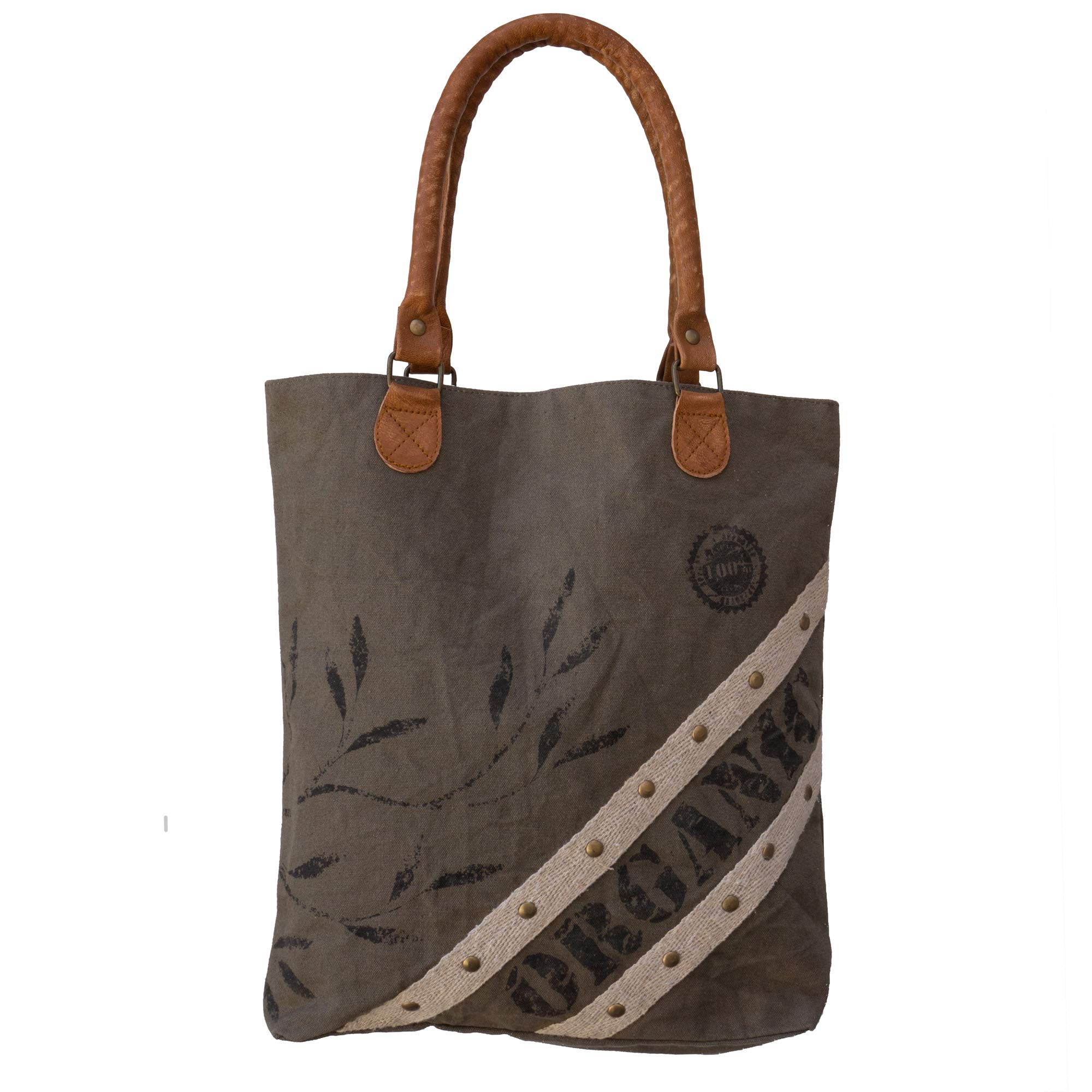 Dorset Bay Earth-Friendly Upcycled Canvas Tote Bag: Sustainable Style for Every Day
