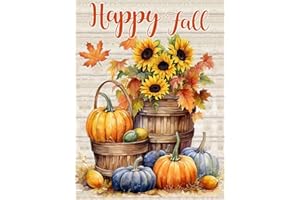 MjhRcll Fall Diamond Painting Kits for Adults,Autumn Diamond Art Kits Full Round Drill,Pumpkins and Sunflowers Picture Paint by Diamonds for Gift and Holiday Decor 12X16 Inch