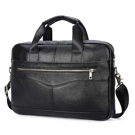 Businesstasche Herren Leder Aktentasche Männer Handtasche Vintage Laptoptasche Arbeitstasche Umhängetasche Schultertasche für