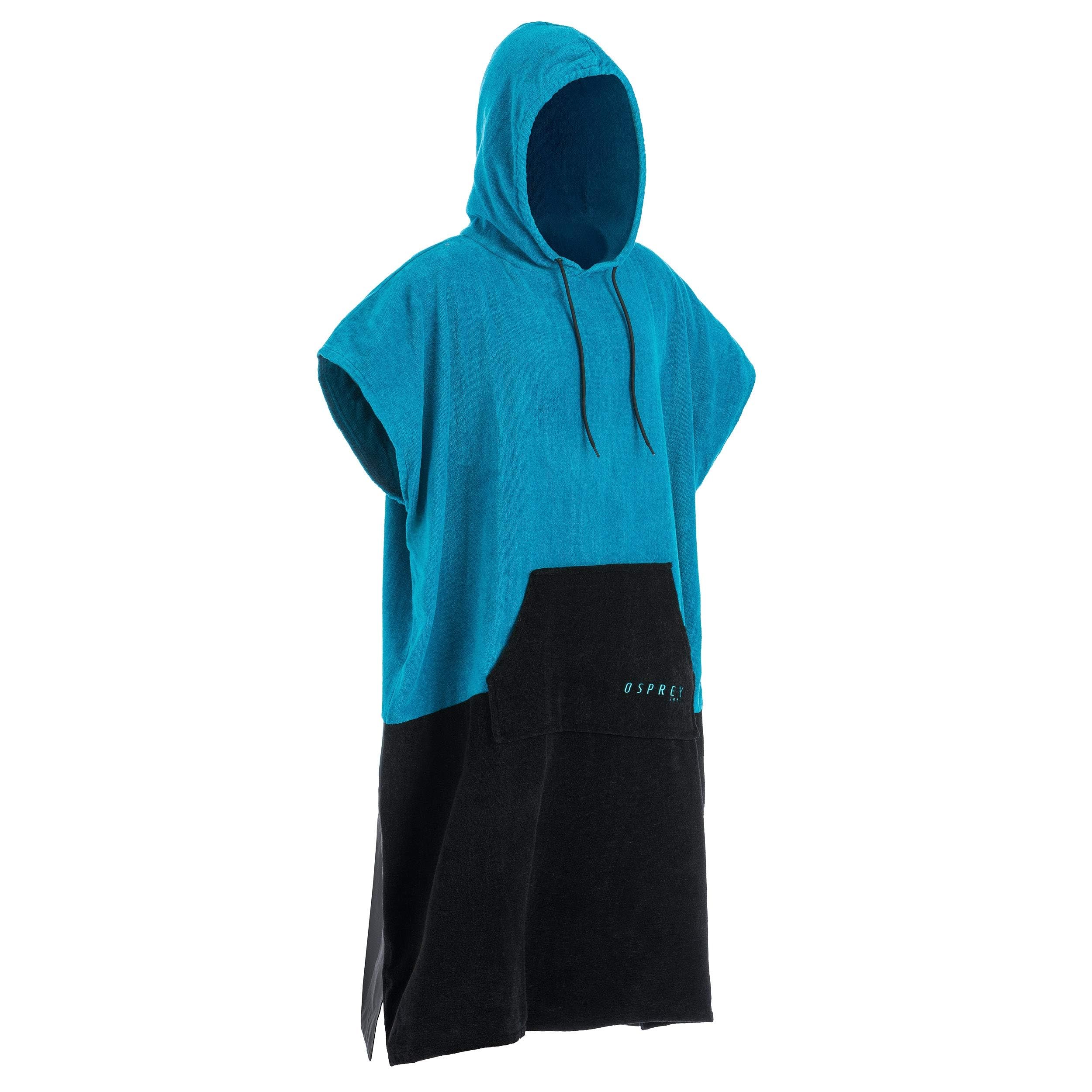 Osprey Poncho Towel, Unisex Hooded Surf Poncho, Beach Changing Robe for Men and Women, With Stowaway Design, Multiple Colours