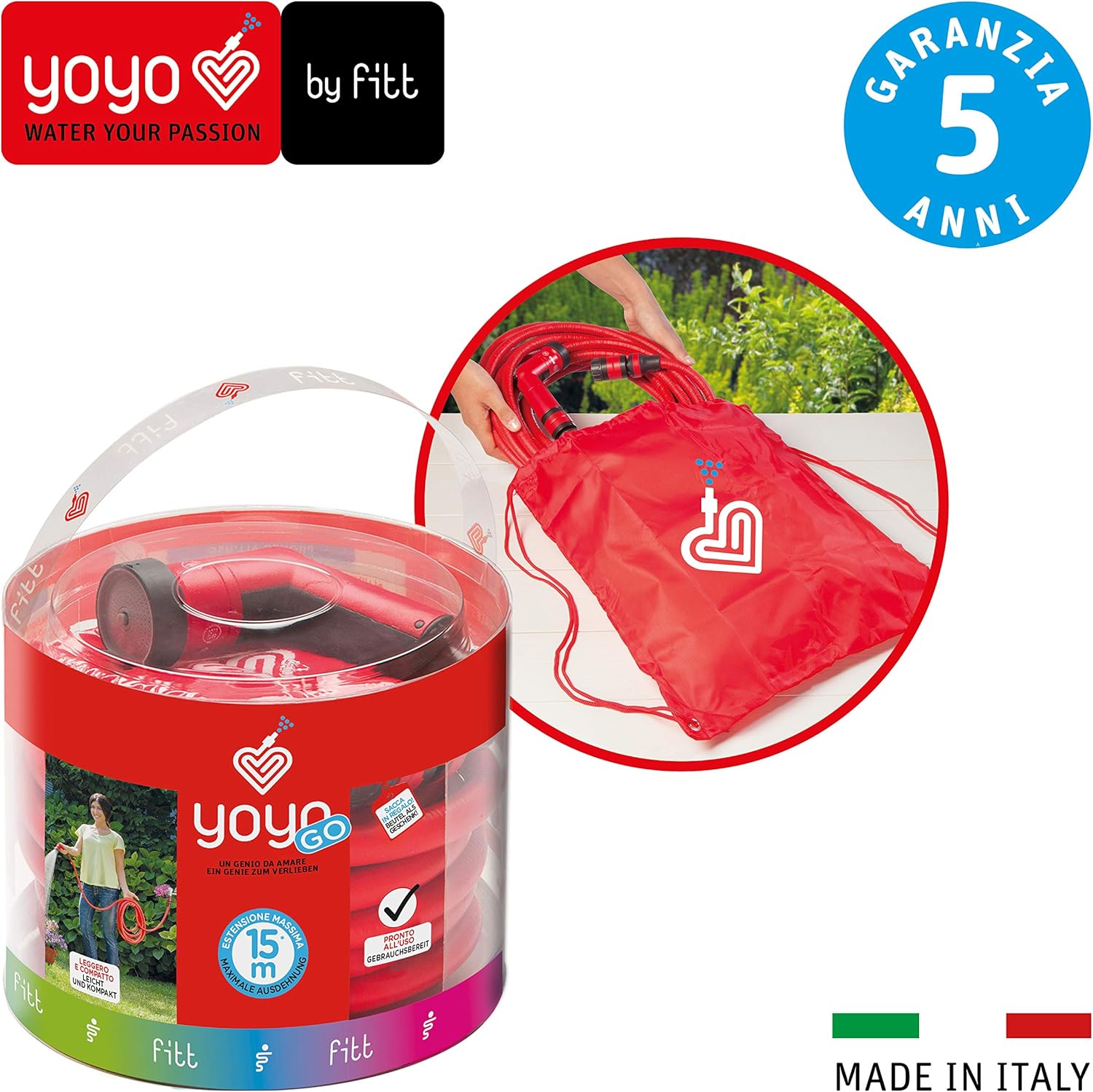 Super Saturday FITT YOYO GO Extendable And Flexible Garden Water Hose