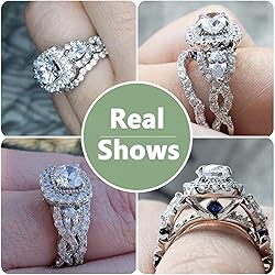 Newshe Jewellery Cubic Zirconia Engagement Wedding