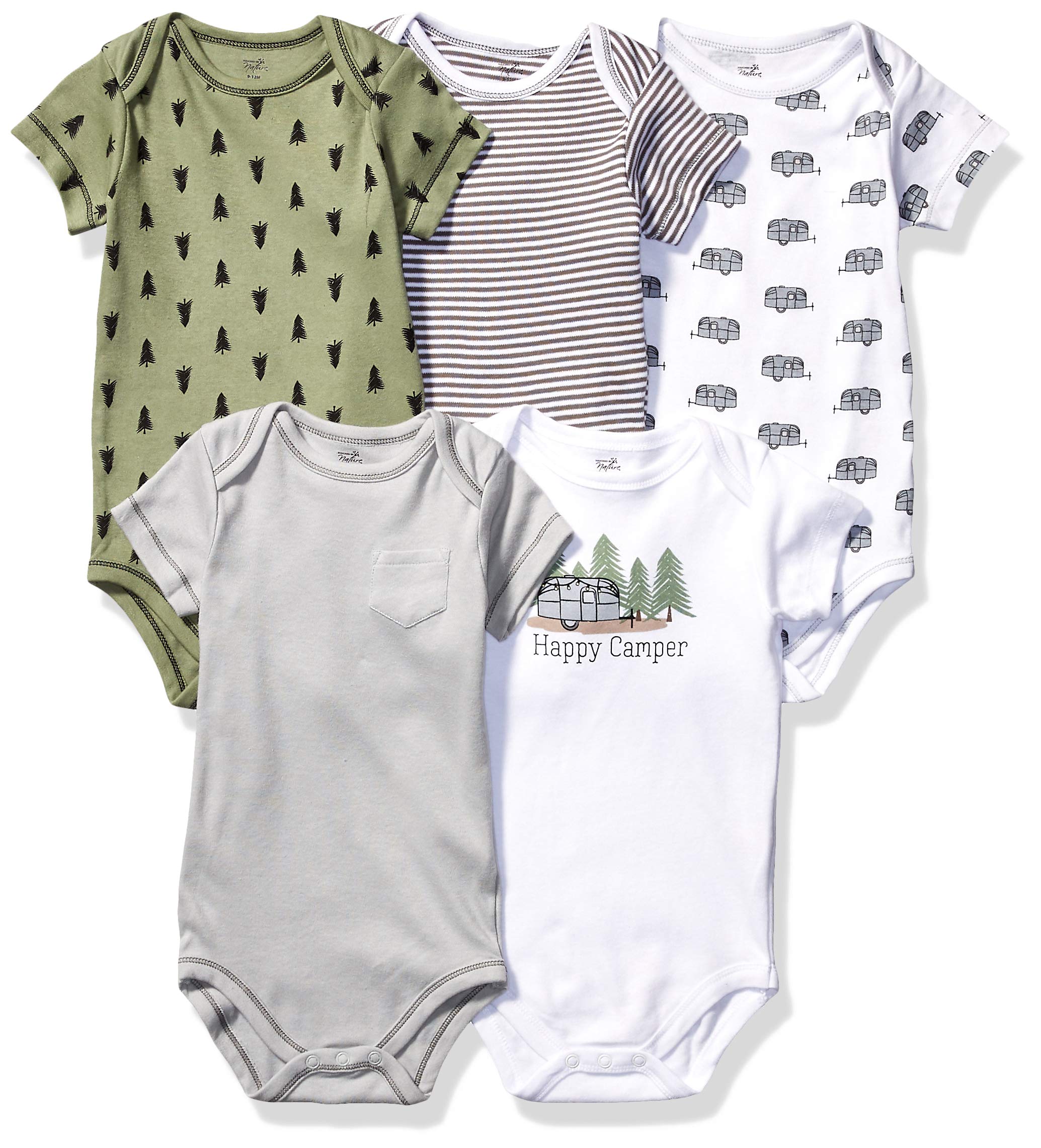 Touched by NatureUnisex Baby Organic Cotton Bodysuits