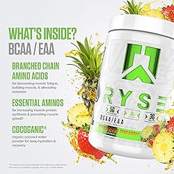 RYSE BCAA EAA Powder - Strawberry Pineapple - 5g