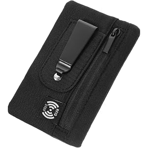 Shimmeroo Carry Proof Wallet for Travel | Slim Hidden Money Belt Pouch with Easy Clip, Pickpocket Proof Passport Holder for W
