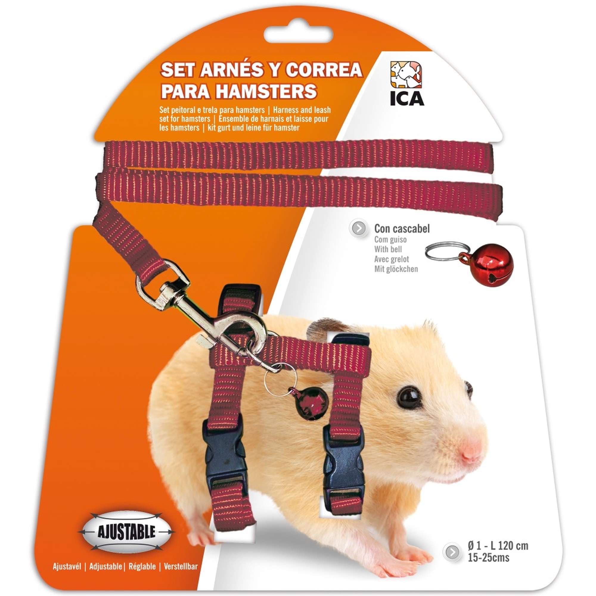 ICA DA975 Hamster Harness and Leash Set, Purple