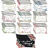 Jetec 30 Pcs Christian Gift for Women Religious Mother's Day Gifts Cosmetic Bags Inspirational Bible Verse Pencil Pouch Makeup Bags with Zipper for Travel Women Mother Sister(Bright Style)