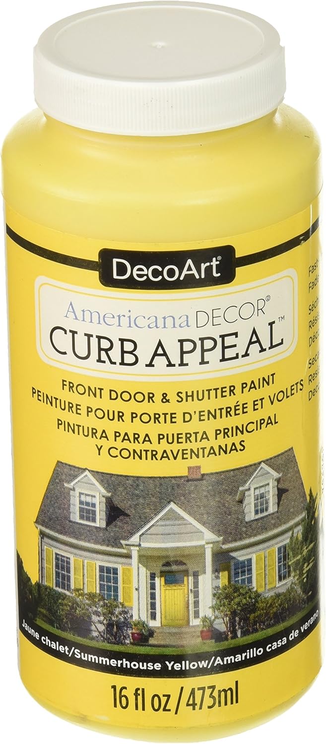 DecoArt Americana Curb Appeal Paint, Summer House Yellow, 15.74 x 6.98 x 6.98 cm