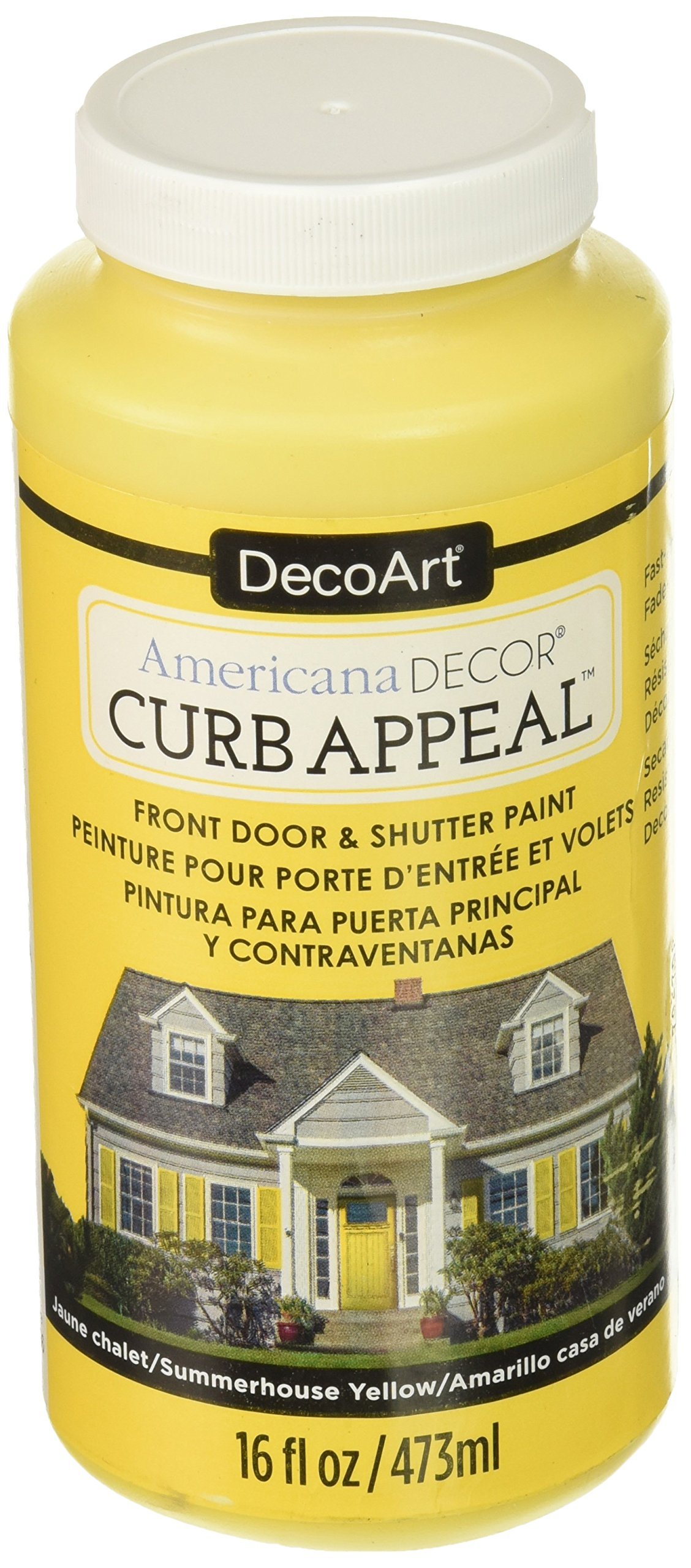 DecoArt Americana Curb Appeal Paint, Summer House Yellow, 15.74 x 6.98 x 6.98 cm