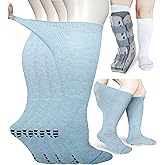 Aisesine Walking Boot Sock Replacement Extra-Wide Knee High Socks for Foot Brace,Fracture Boot Men & Women 2 Pairs