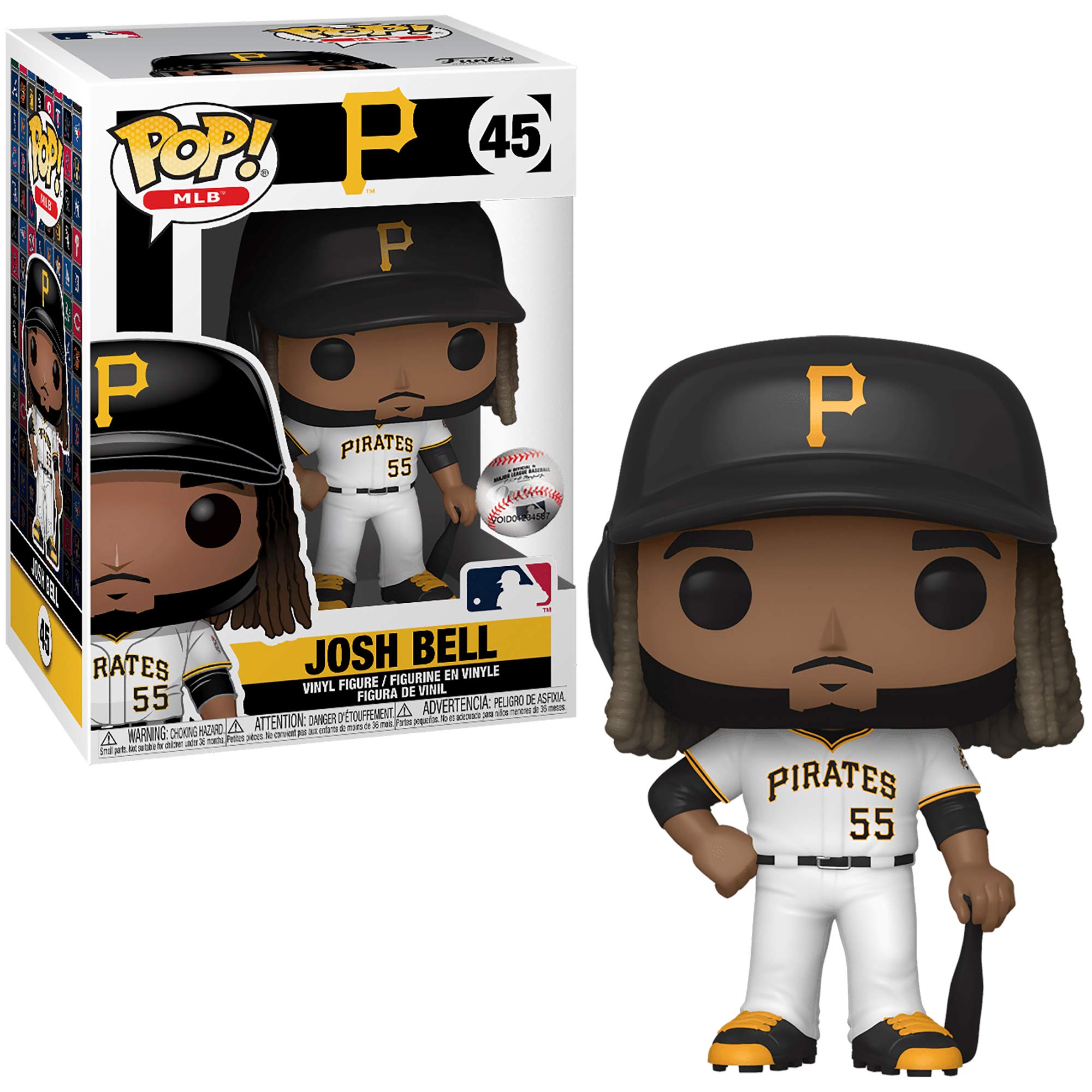 Funko POP! MLB: Pirates-Josh Bell - Collectable Vinyl Figure - Gift Idea - Official Merchandise - Toys for Kids & Adults - Sports Fans - Model Figure for Collectors and Display