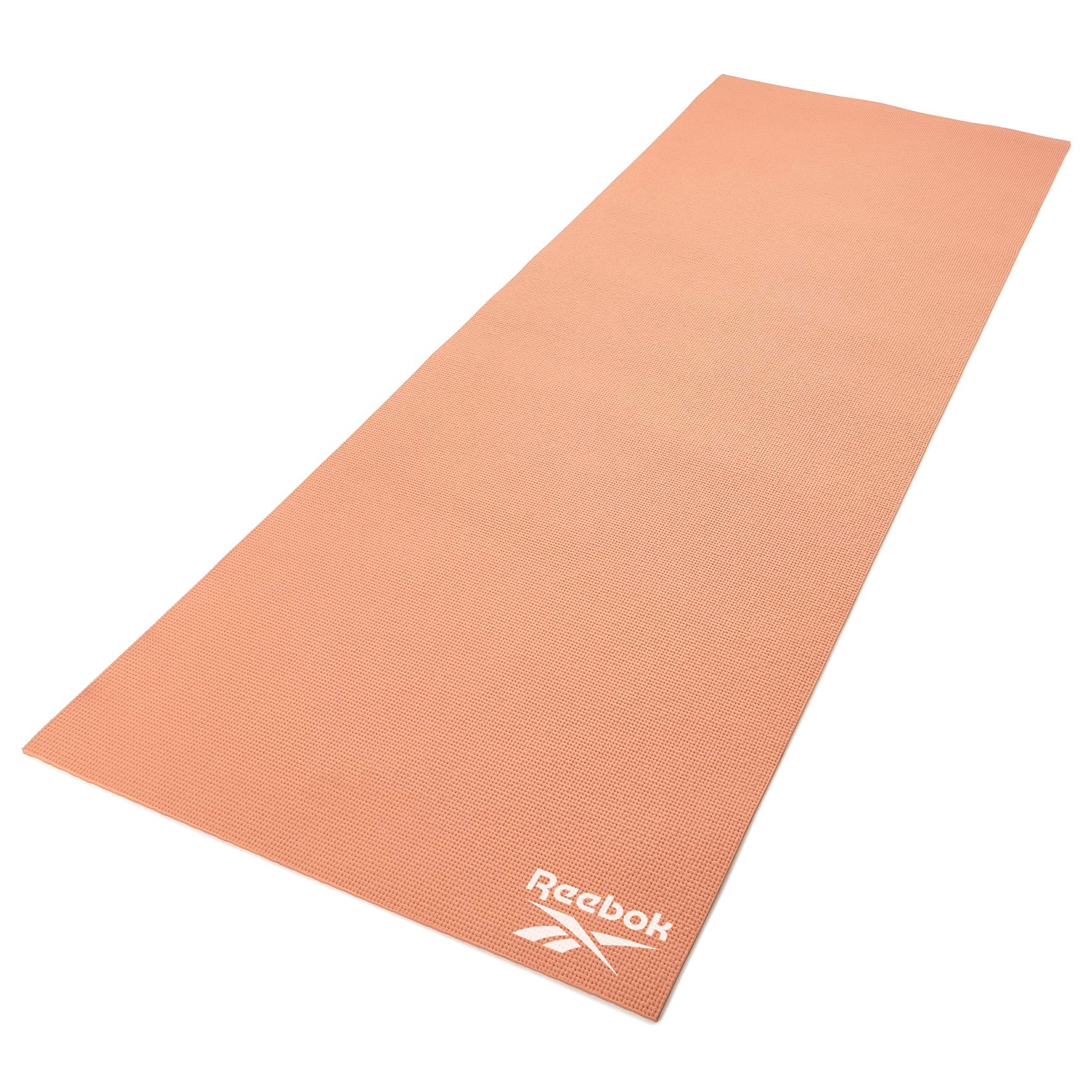 ReebokYoga Mat - 4mm Thick Lightweight, Compact, Rollable, and Cushioned Supportive Workout Mat for Yoga, Pilates, and General Exercise & Fitness - Non Slip Yoga Mat with Grippy Texture
