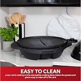 George Foreman Indoor Outdoor BBQ Electric Grill 1500 sq cm Black view 4