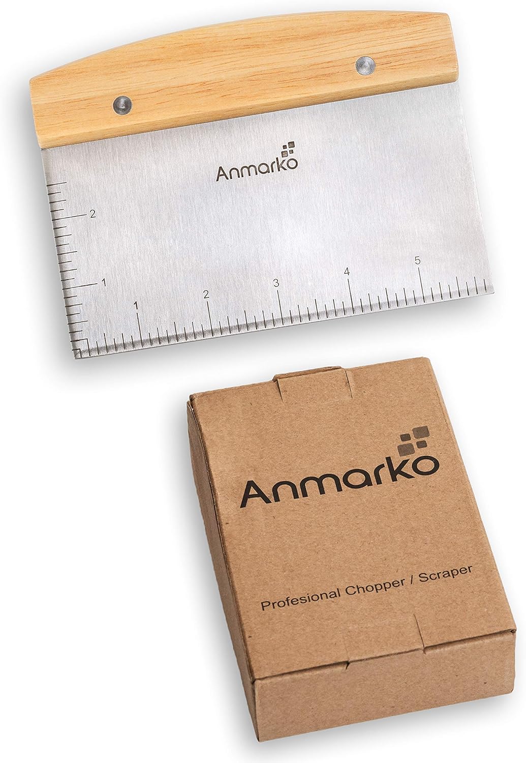 Stainless Steel Metal Griddle Scraper Chopper - Great as Dough Cutter for Bread and Pizza Dough - Multipurpose Kitchen Utensil for Flat Top Griddle - Commercial Quality: Kitchen & Dining