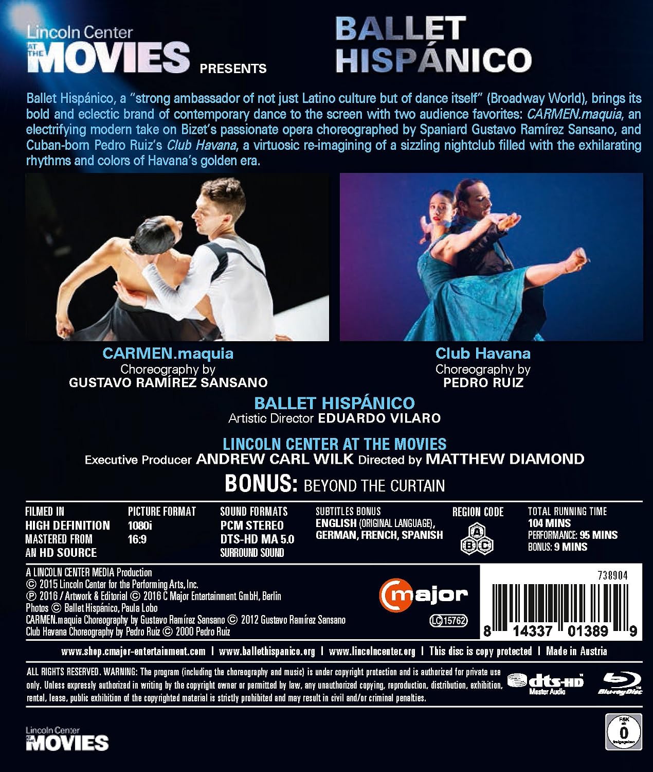 プレゼントを選ぼう 中古 Ballet Blu Ray Havana Carmen Maquia Club Hispanico Dvd B06x9wck4v