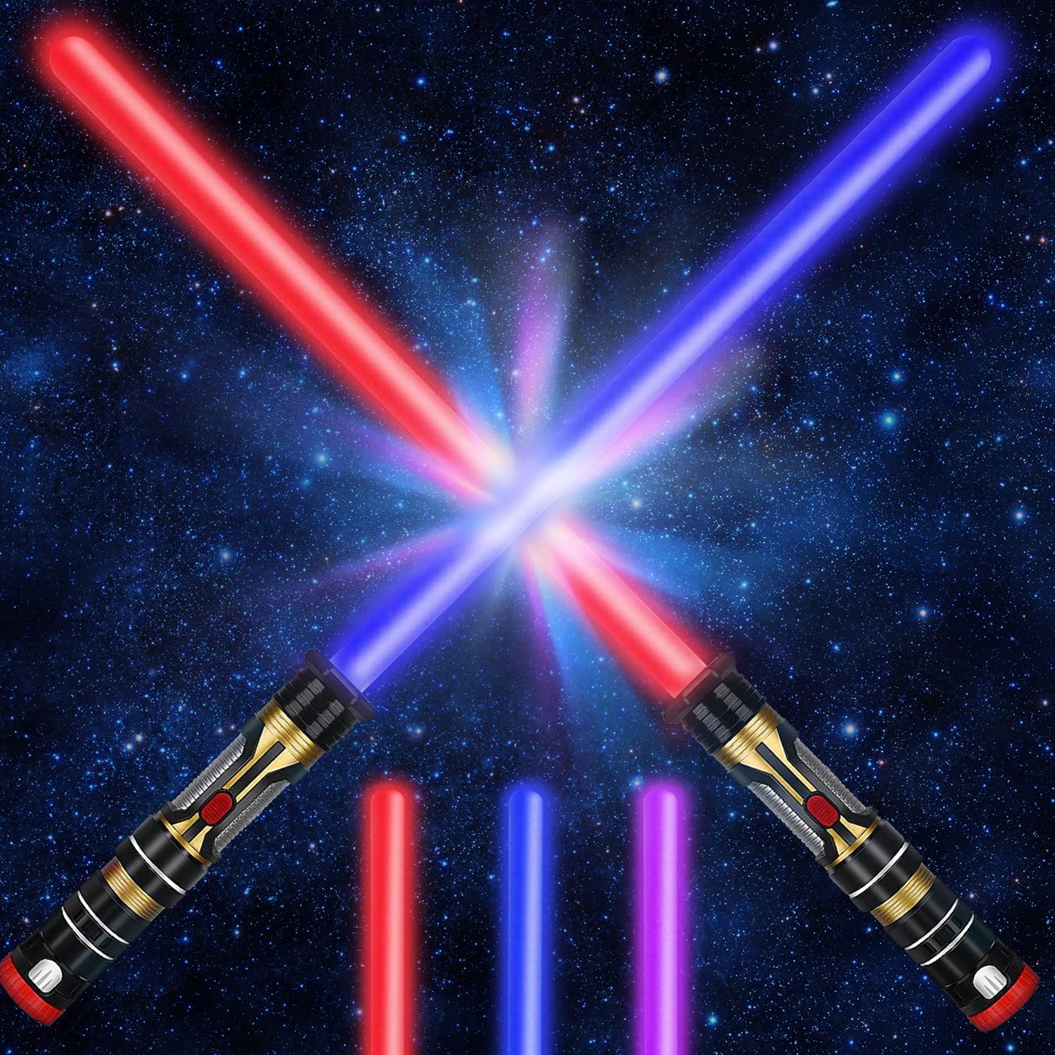 Light Saber Kids - Star Wars World Book Day Costume for Boys Girls, WBD Fancy Dress for Childrens, Birthday Gifts Party Favors Supplies Cosplay Dress Up Accessories