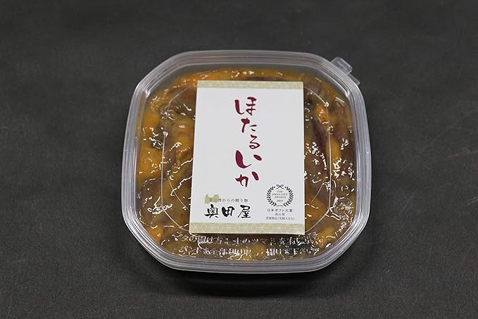 Amazon 奥田屋 ホタルイカ塩辛 このわた味 自家製 富山産ホタルイカ 能登なまここのわた クール冷凍 奥田屋 塩辛 珍味 通販