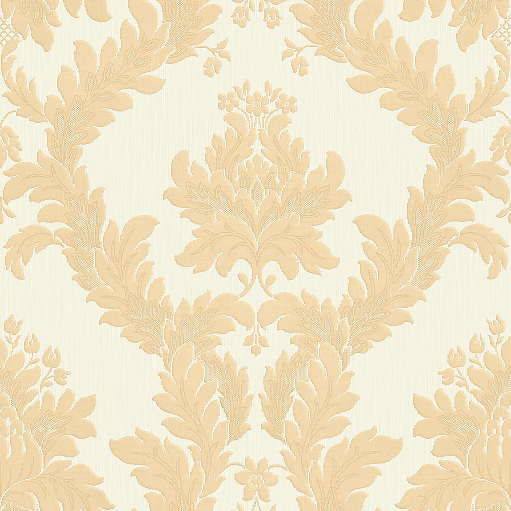 Galerie 95122 Ornamenta 2 Classic Damask Wallpaper, Light Beige/Gold, 10m x 53cm