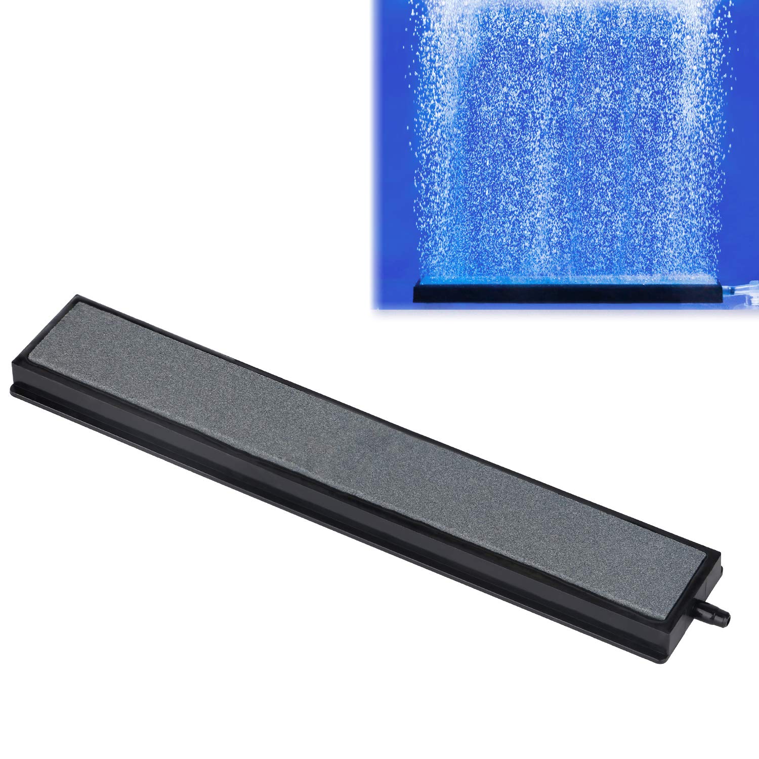 Uniclife Aquarium 20cm Air Stone Bar Bubble Diffuser Release Tool with Suction Cup Clip Accessory for Nano Air Pumps DWC Buckets and Fish Tanks