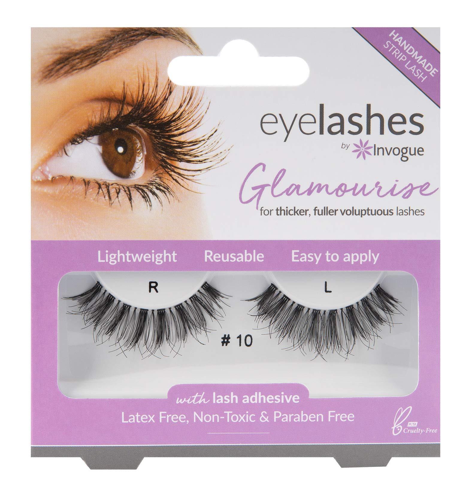 Invogue Glamourise False Eyelashes #10