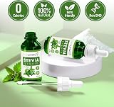 NKD Living Pure Stevia Liquid Drops 50ml Unflavoured with Glass Dropper view 3
