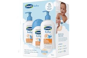 Cetaphil Baby Gift Pack - Baby Skincare Essentials - Paraben, Colourant and Mineral Oil Free, 3 Count (Pack of 1)