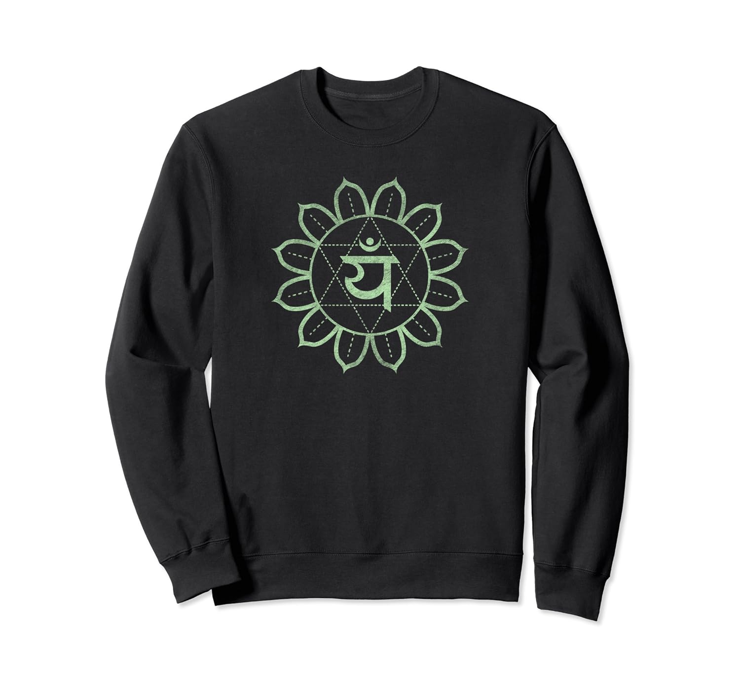 Heart Chakra Sweatshirt Anahata Tantra Yoga Sacred Symbol Om- TPT